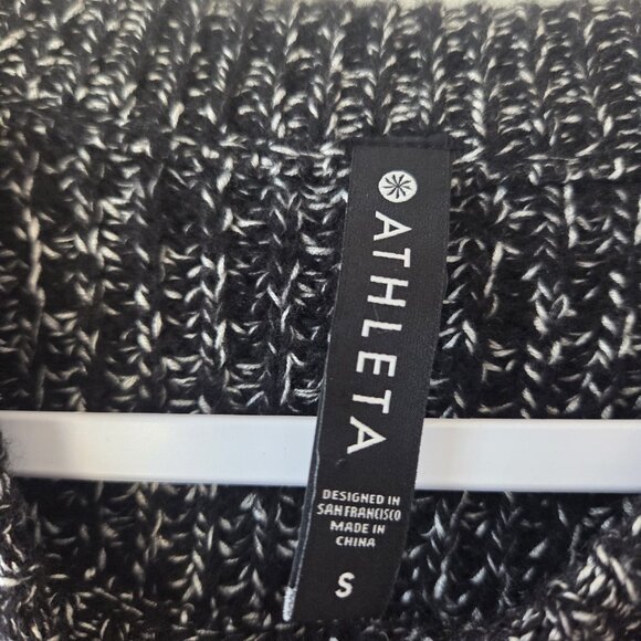 Athleta Sweater S Sierra Crew Black Wool NWOT - Picture 2 of 5